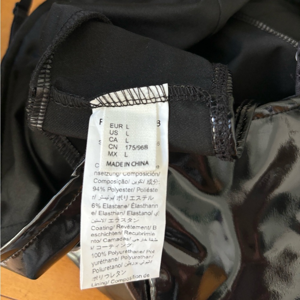 Black leather bodysuit - Picture 3 of 6